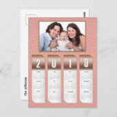 Carte Postale Calendriers photo personnalisés 2019 (Devant / Derrière)