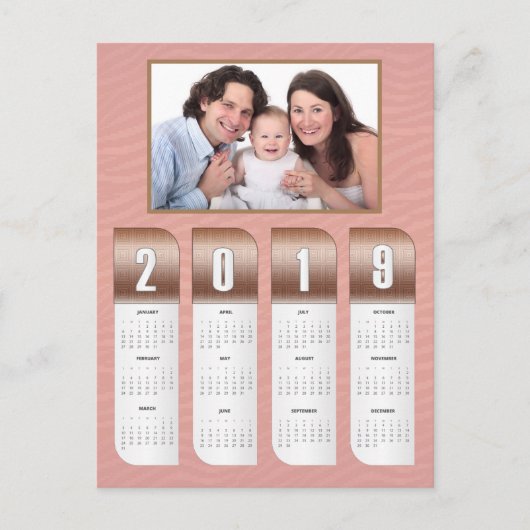 Carte Postale Calendriers photo personnalisés 2019 (Devant)