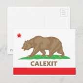 Carte Postale Calexit (Devant / Derrière)