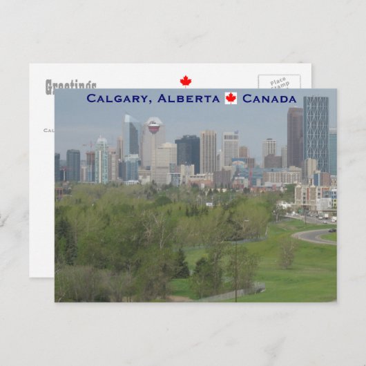 Carte Postale Calgary Alberta Canada (Devant / Derrière)