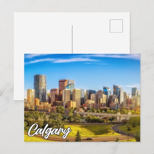 Carte Postale Calgary, Alberta, Canada (Devant / Derrière)