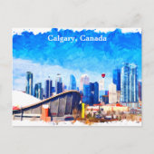 Carte Postale Calgary Alberta Canada Panorama (Devant)