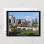 Carte Postale Calgary Alberta Centre-ville Skyline (Devant / Derrière)