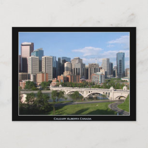 Carte Postale Calgary Alberta Centre-ville Skyline