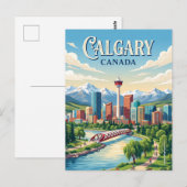 Carte Postale Calgary, Canada (Devant / Derrière)
