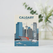 Carte Postale Calgary Canada Downtown Skyline (Debout devant)