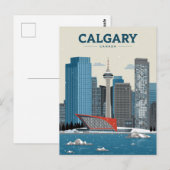 Carte Postale Calgary Canada Downtown Skyline (Devant / Derrière)