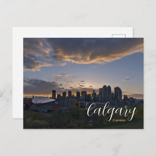 Carte postale Calgary Canada Downtown Sunset (Devant / Derrière)