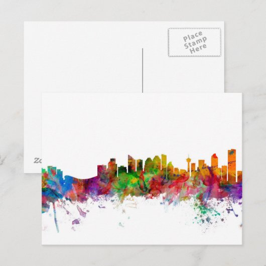 Carte Postale Calgary Canada Skyline (Devant / Derrière)