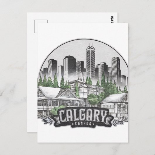 Carte Postale Calgary City Canada (Devant / Derrière)