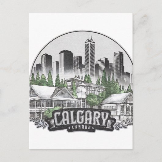 Carte Postale Calgary City Canada (Devant)