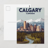 Carte Postale Calgary Mountain View Vintage (Devant / Derrière)