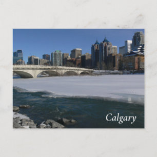 Carte postale Calgary River et Skyline