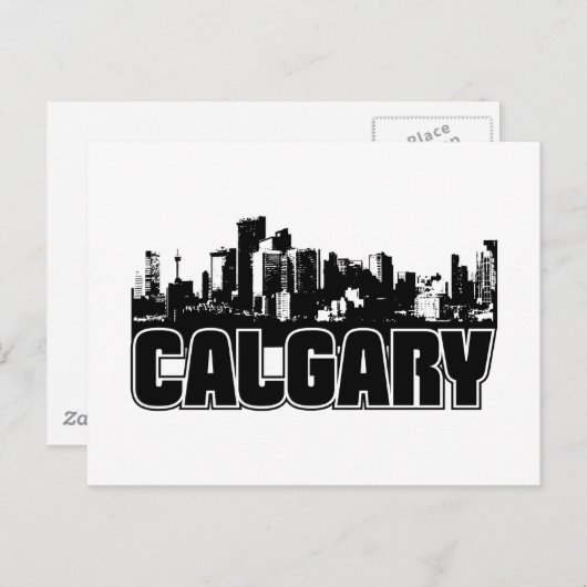 Carte Postale Calgary Skyline (Devant / Derrière)