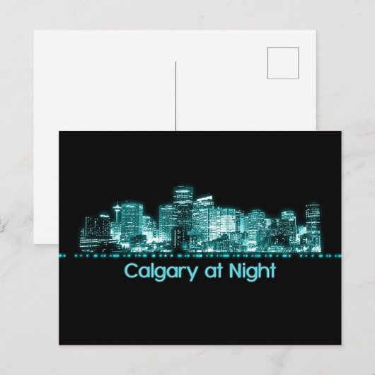 Carte Postale Calgary Skyline (Devant / Derrière)