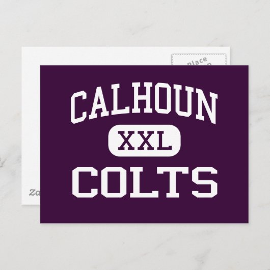 Carte Postale Calhoun - Colts - lycée - Merrick New York (Devant / Derrière)