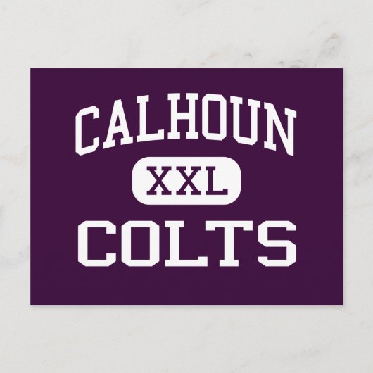 Carte Postale Calhoun - Colts - lycée - Merrick New York (Devant)