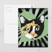 Carte Postale Calico cat love (Devant / Derrière)