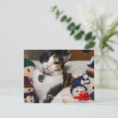 Carte Postale Calico Et Snowmen (Debout devant)