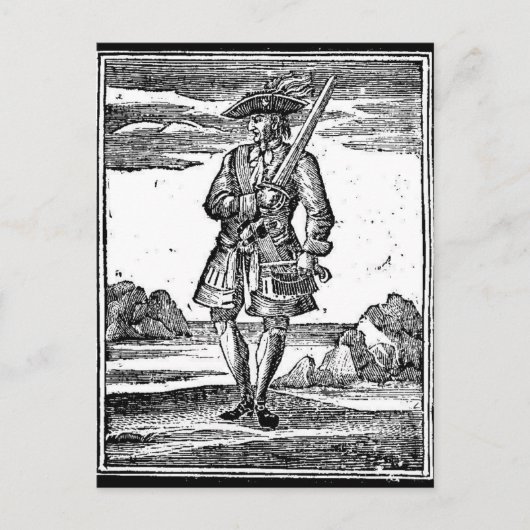 Carte Postale Calico Jack Rackham (Devant)