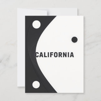 Carte Postale California Art Print - Lettres uniques