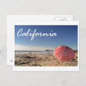 Carte postale California Beach (Devant / Derrière)