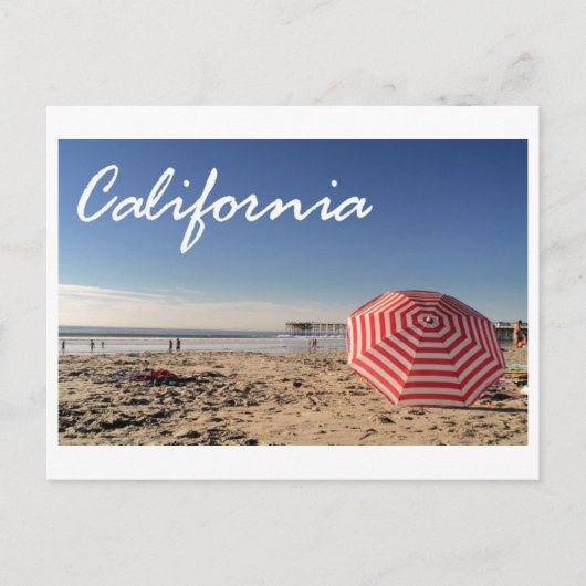 Carte postale California Beach (Devant)
