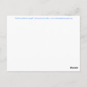 Carte postale California Beach Angel (Dos)