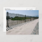Carte postale California Beach Fence (Devant / Derrière)