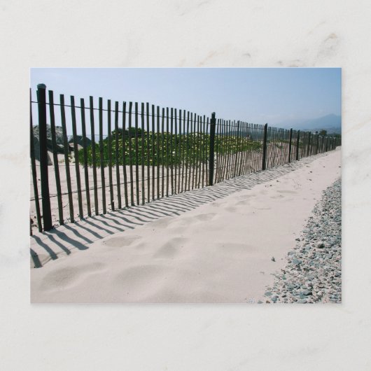 Carte postale California Beach Fence (Devant)