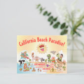 Carte Postale California Beach Paradise (Debout devant)