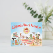 Carte Postale California Beach Paradise (Debout devant)