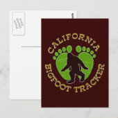Carte Postale California Bigfoot Tracker (Devant / Derrière)