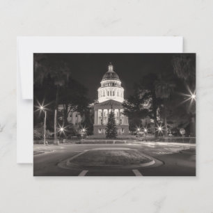 Carte Postale California Capitol Building à l'heure de la nuit