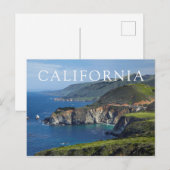 Carte Postale California Central Coast (Devant / Derrière)