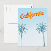 Carte postale California Comic Style (Devant / Derrière)