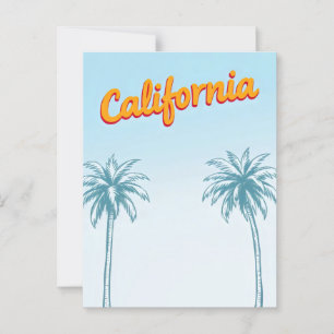 Carte postale California Comic Style