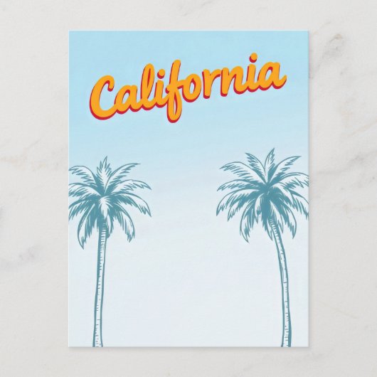 Carte postale California Comic Style (Devant)