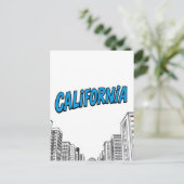Carte postale California Comic Style (Debout devant)