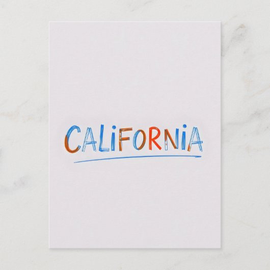Carte postale California Comic Style (Devant)