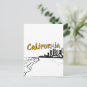 Carte postale California Comic Style (Debout devant)