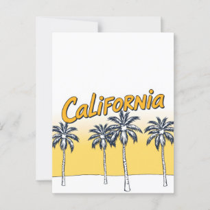 Carte postale California Comic Style