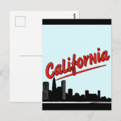 Carte postale California Comic Style (Devant / Derrière)