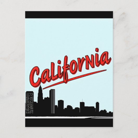 Carte postale California Comic Style (Devant)