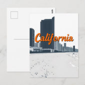 Carte postale California Comic Style (Devant / Derrière)