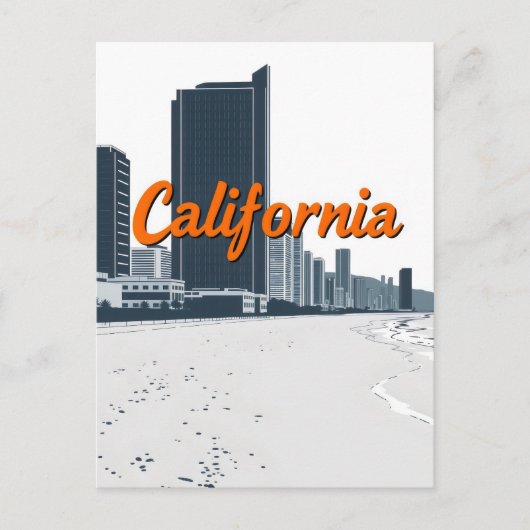 Carte postale California Comic Style (Devant)