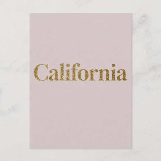 Carte postale California - Design de typographie a (Devant)