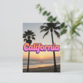 Carte postale California - Design de typographie a (Debout devant)