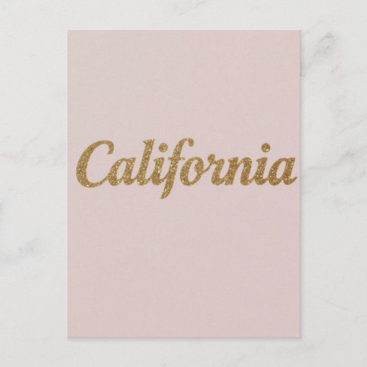 Carte postale California - Design de typographie a (Devant)