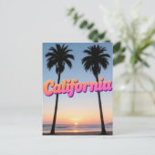 Carte postale California - Design de typographie a (Debout devant)